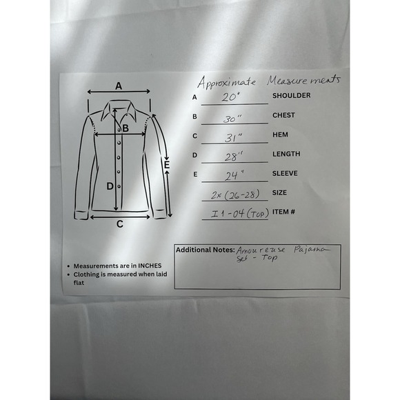 Amoureuse Plus Size 3X Floral 2 Piece Pajama Intimate Sleep Wear Red Women - Picture 11 of 12